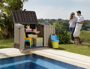 Armoire de jardin plastique, idéal pour le rangement en extérieur